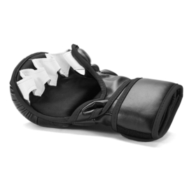 Sanabul Essential 7 oz MMA Hybride Sparringhandschoenen - zwart/zilver