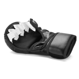 Sanabul Essential 7 oz MMA Hybrid Sparring Gloves - black/silver