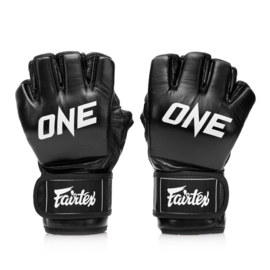 ONE Championship X Fairtex Grappling Gloves - Leather - black