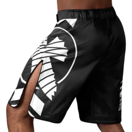 Hayabusa Icon Fight Shorts - Black / White