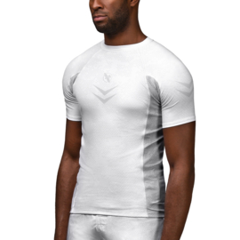 Hayabusa Arrow Ranked Short Sleeve Rashguard - White