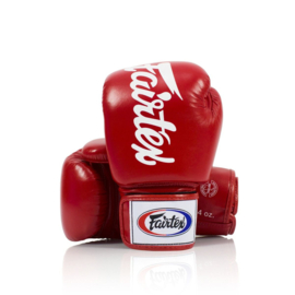 Fairtex BGV19 Deluxe Tight-Fit Bokshandschoenen - Rood