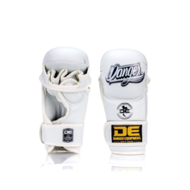 Danger MMA Sparring Handschoenen - semi leer - wit