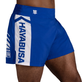 Hayabusa Icon Kickboxing Shorts - blauw / wit