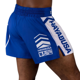Hayabusa Icon Kickboxing Shorts - blauw / wit