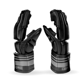 Sanabul Core Series 4 oz MMA Gloves - black and metal