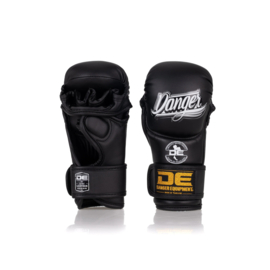 Danger MMA Sparring Handschoenen - semi leer - zwart