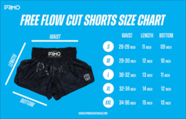 Primo Muay Thai Shorts - Free Flow Series - Black Panther - zwart