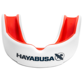 Hayabusa Combat Mouthguard - White/Red - Adult