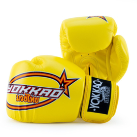 Yokkao Vertical Bokshandschoenen - Microfiber Leer - Geel