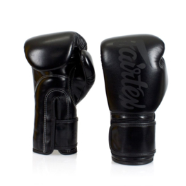 Fairtex BGV14 Microfiber Boxing Gloves - Art Collections - Solid Black