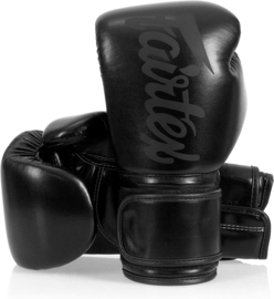 Fairtex BGV14 Microfiber Boxing Gloves - Art Collections - Solid Black