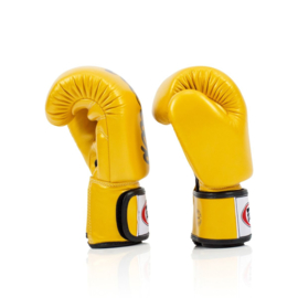 Fairtex BGV19 Deluxe Tight-Fit Bokshandschoenen - Goudgeel