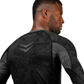 Hayabusa Arrow Ranked Long Sleeve Rashguard - Zwart