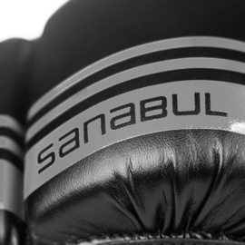 Sanabul Core Series Hybrid Gloves - 7 oz - black and metal