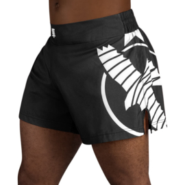 Hayabusa Icon Kickboxing Shorts - zwart / wit