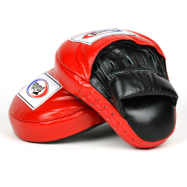 Fairtex FMV9 Ultimate Contoured Focus Mitts - Zwart / Rood