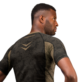 Hayabusa Arrow Ranked Short Sleeve Rashguard - Brown