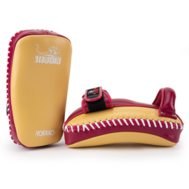 Yokkao Free Style Kicking Pads - Leer - Mango / Cerise