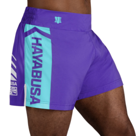 Hayabusa Icon Kickboxing Shorts - paars / wit