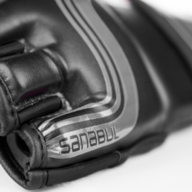 Sanabul Core Series 4 oz MMA Gloves - black and metal