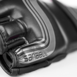 Sanabul Core Series 4 oz MMA handschoenen - zwart en metaal