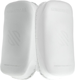 Sanabul Battle Forged Muay Thai Pads - pair - standard size - white