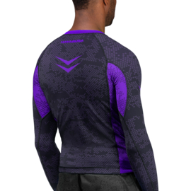 Hayabusa Arrow Ranked Long Sleeve Rashguard - Paars