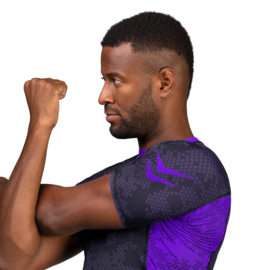 Hayabusa Arrow Ranked Short Sleeve Rashguard - Purple