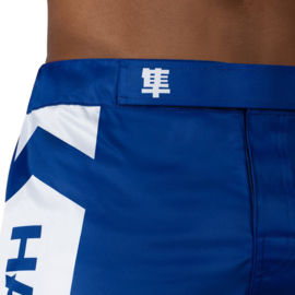 Hayabusa Icon Mid-Length Fight Shorts - Blue / White