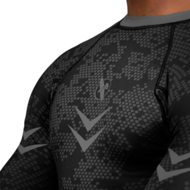 Hayabusa Arrow Ranked Long Sleeve Rashguard - Zwart