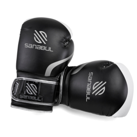 Sanabul Essential Gel Boxing Gloves - black/silver