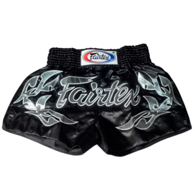 Fairtex Muay Thai Shorts - Eternal Silver - black/silver