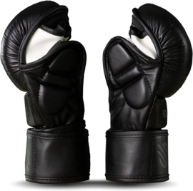 Sanabul Essential 7 oz MMA Hybrid Sparring Gloves - all black