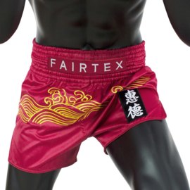 Fairtex Muay Thai Shorts - Golden River - red