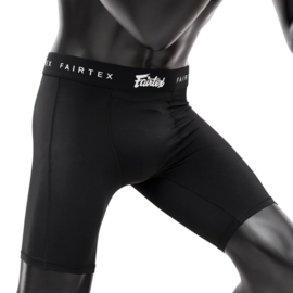 Fairtex Compression Shorts with Athletic Cup Groinguard - black