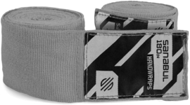 Sanabul Elastic Professional Handwraps - 4,5 m - silver