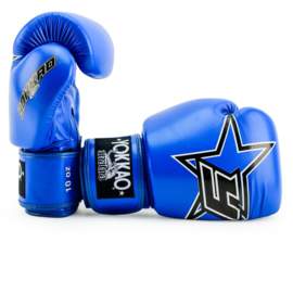 Yokkao Institution Boxing Gloves - microfiber leather - blue