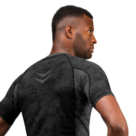 Hayabusa Arrow Ranked Short Sleeve Rashguard - Black