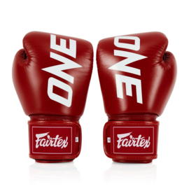 ONE Championship x Fairtex Bokshandschoenen - Leer - Rood