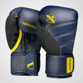 Hayabusa T3 Bokshandschoenen - Navy blauw / Geel