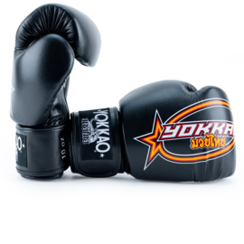 Yokkao Vertical Boxing Gloves - Microfibre Leather - Black