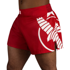 Hayabusa Icon Kickboxing Shorts - rood / wit