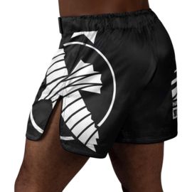 Hayabusa Icon Mid-Length Fight Shorts - Black / White