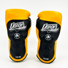 Danger Ultimate Fighter Bokshandschoenen - Leer - geel/zwart