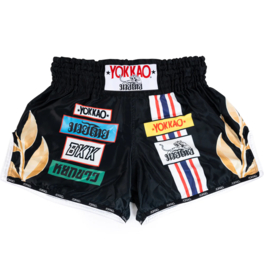 Yokkao - Limited Edition - First At The Race Carbonfit Shorts - Satijn - Zwart