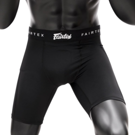 Fairtex Compression Shorts with Athletic Cup Groinguard - black