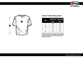 Fairtex TST51 Fight Team T-Shirt - Zwart - opdruk wit/rood