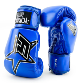 Yokkao Institution Boxing Gloves - microfiber leather - blue