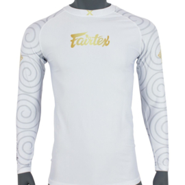 Fairtex RG7 Pro Long Sleeves Rashguard - Hanuman -wit/goud